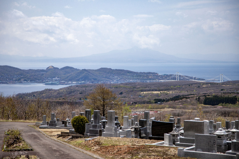 望洋台霊園から望む室蘭