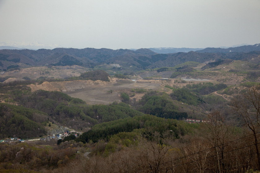 空知炭鉱露天掘跡