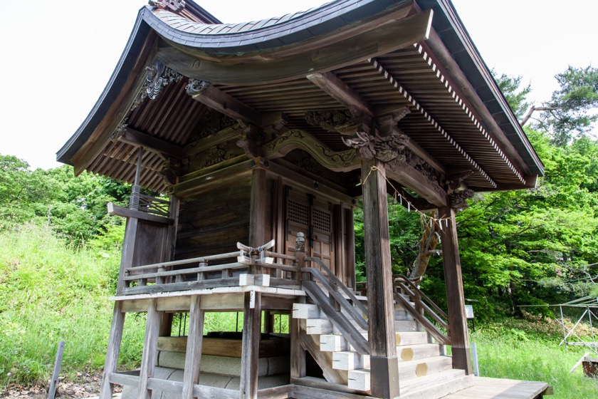 崎守神社の本殿（室蘭市）