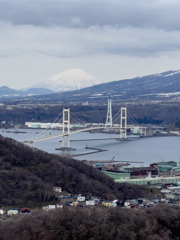 測量山（室蘭市）からの景色